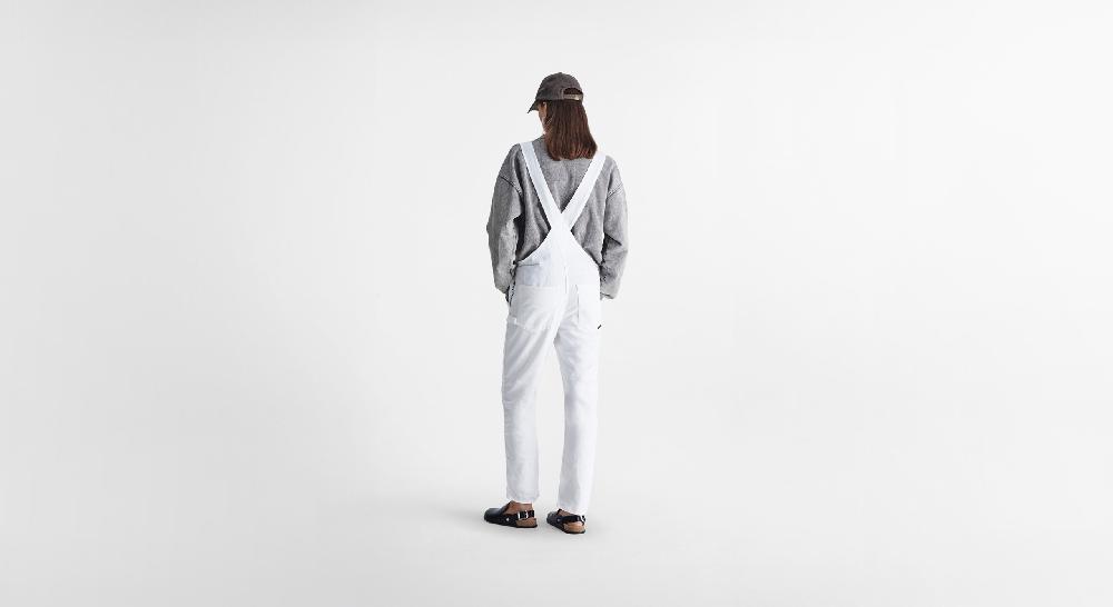 Washington Dee Cee White Light Denim Overalls