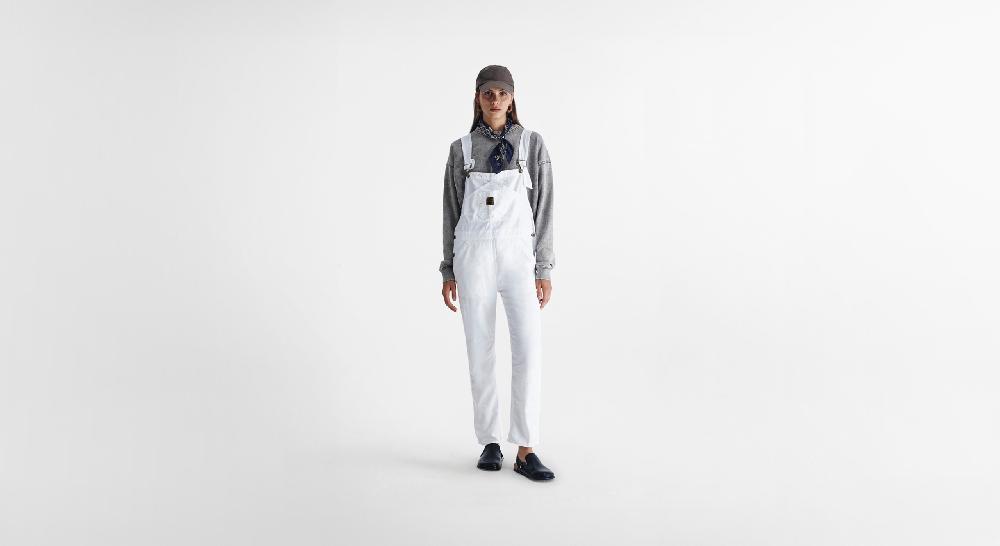 Washington Dee Cee White Light Denim Overalls