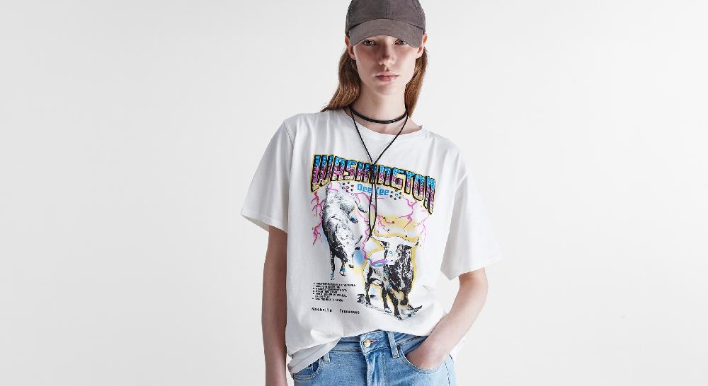 Washington Dee Cee White Rodeo T-Shirt