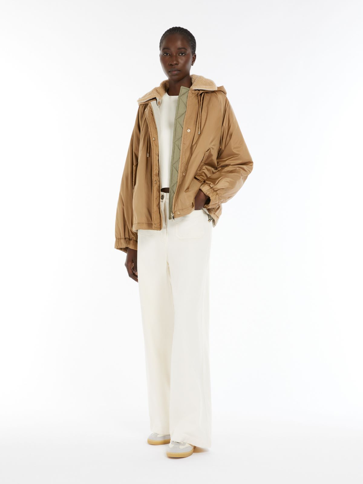 Weekend Giacca a vento reversibile in tela antigoccia