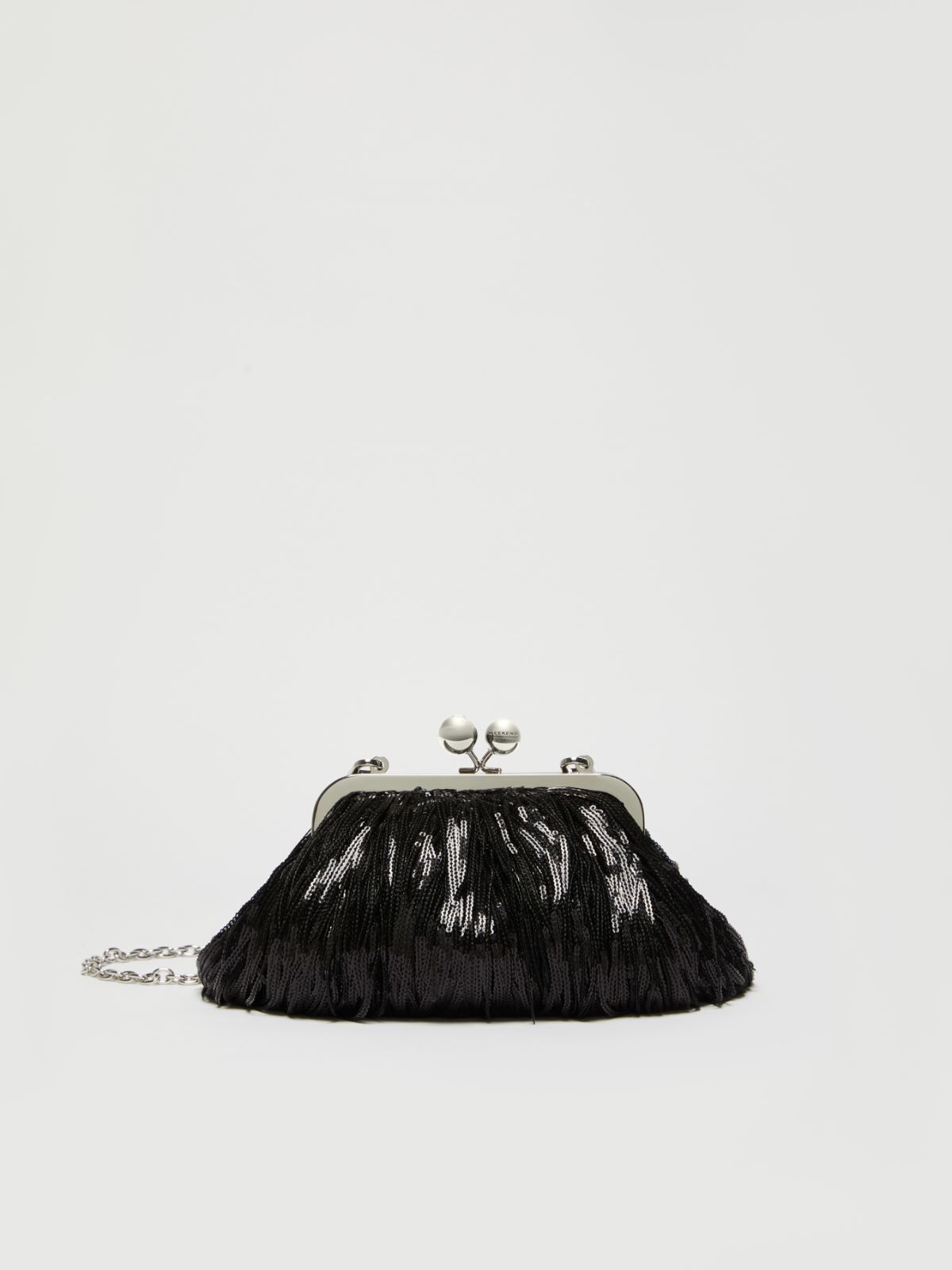 Weekend Pasticcino Bag Small con frange e paillette