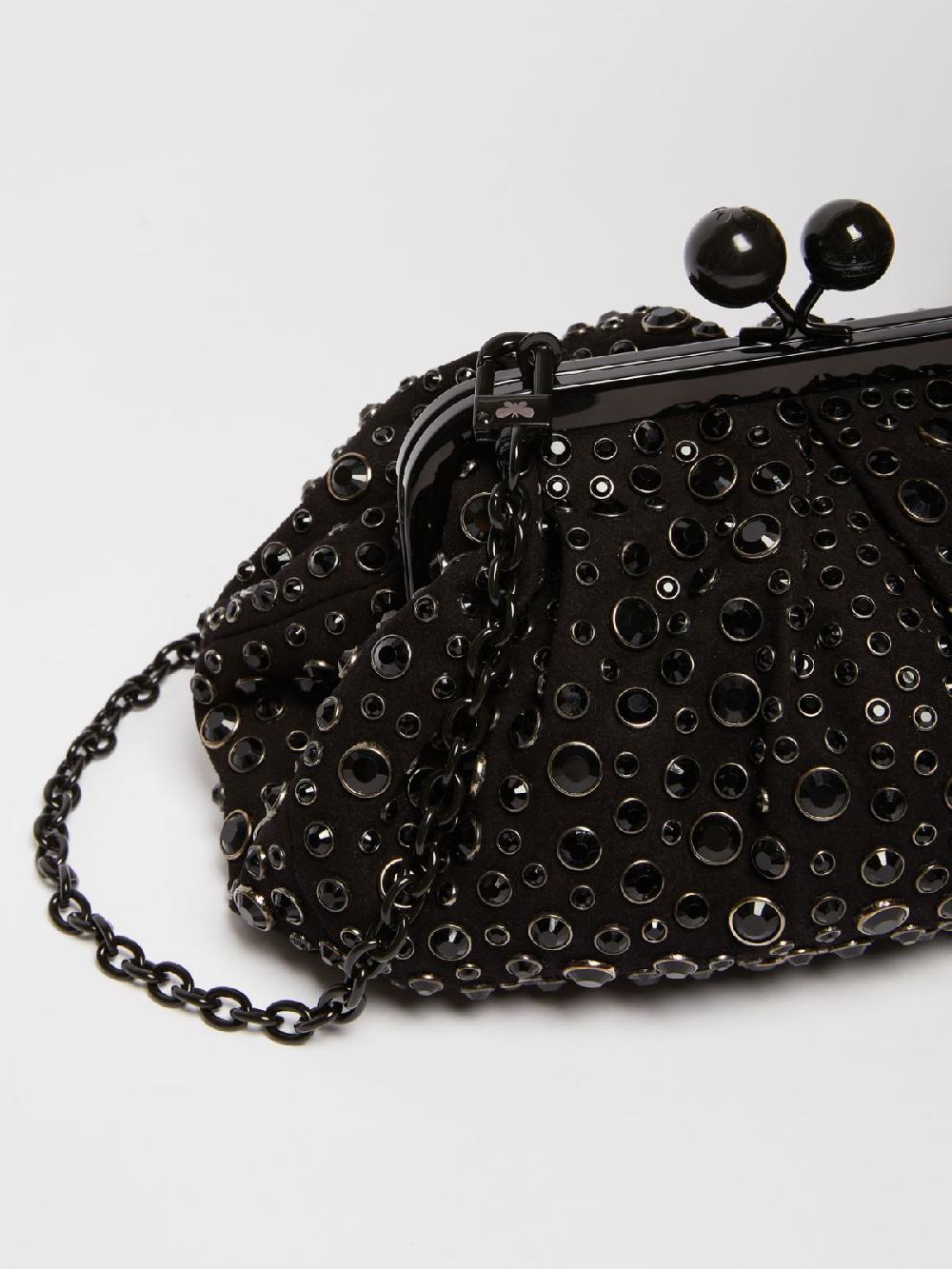 Weekend Pasticcino Bag Small Con Pietre Incastonate In Pelle Con Cristalli