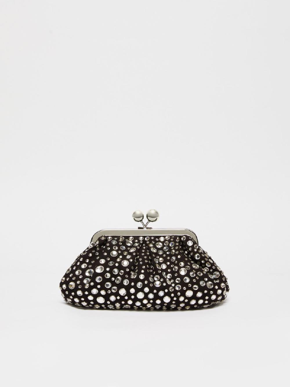 Weekend Pasticcino Bag Small Con Pietre Incastonate In Pelle Con Cristalli