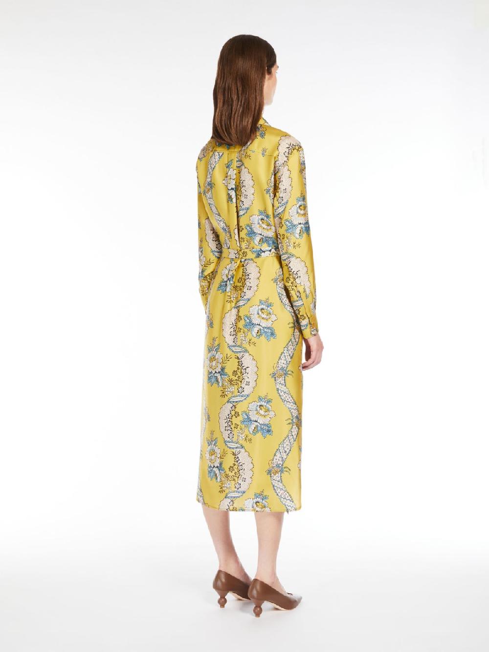 Weekend Abito Chemisier In Seta Stampata