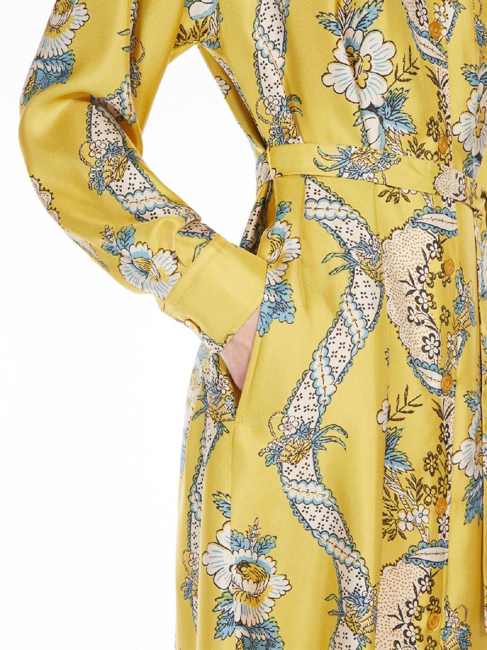 Weekend Abito Chemisier In Seta Stampata