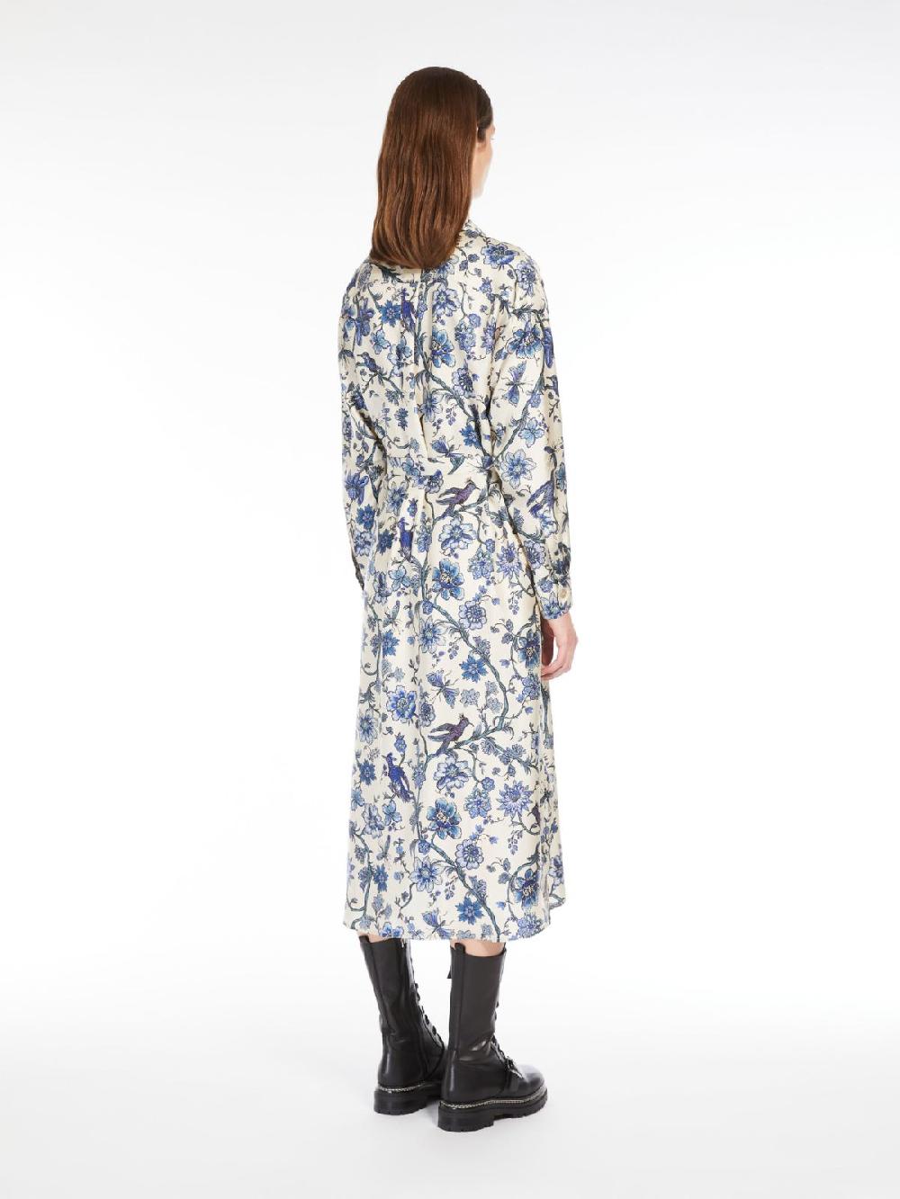 Weekend Abito Chemisier In Seta Stampata