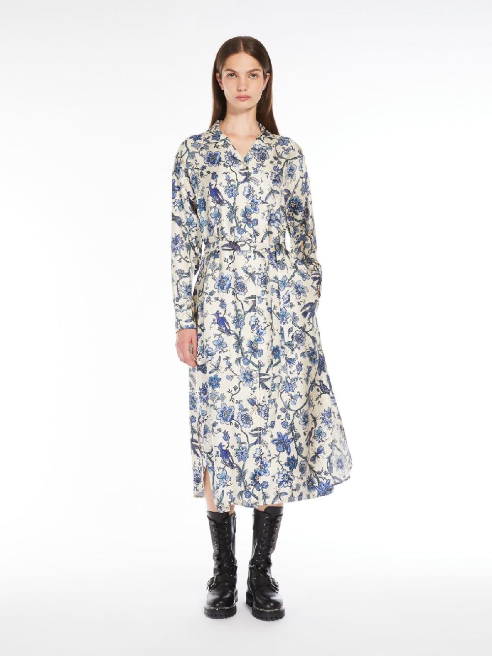 Weekend Abito chemisier in seta stampata