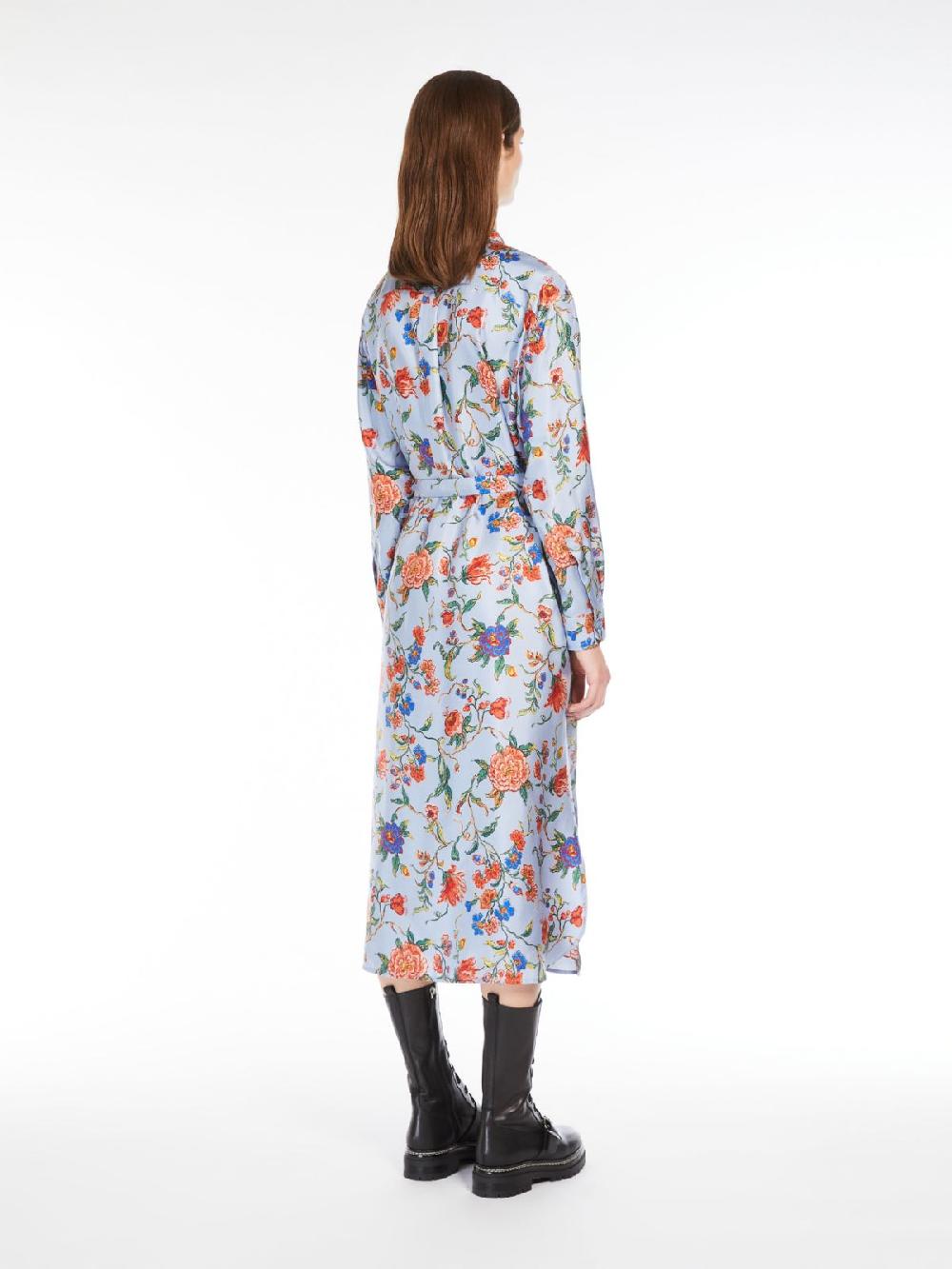 Weekend Abito Chemisier In Seta Stampata