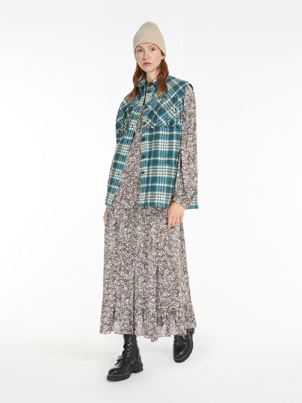 Weekend Abito in crêpe de Chine stampata