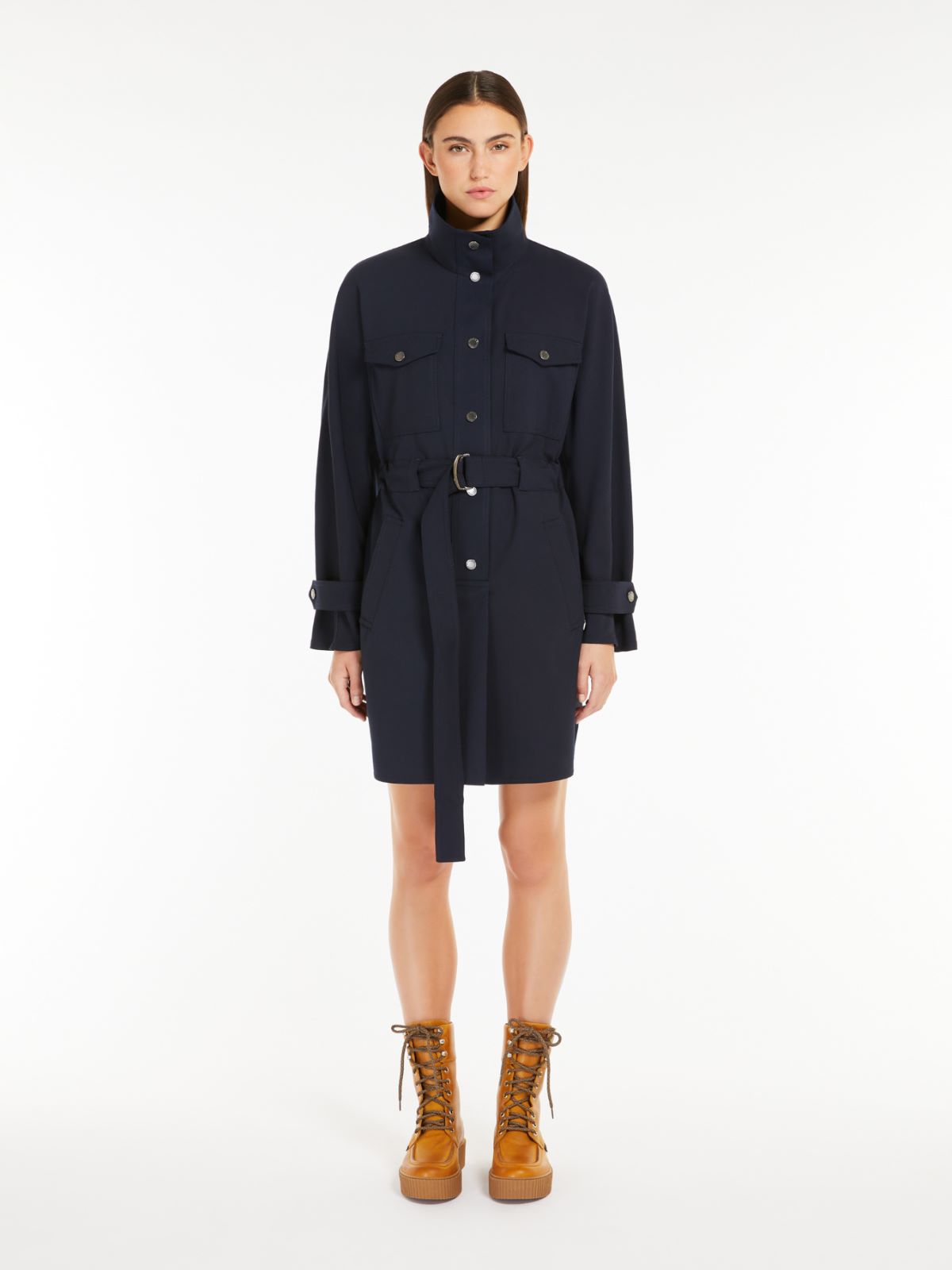 Weekend Abito In Gabardina Di Lana