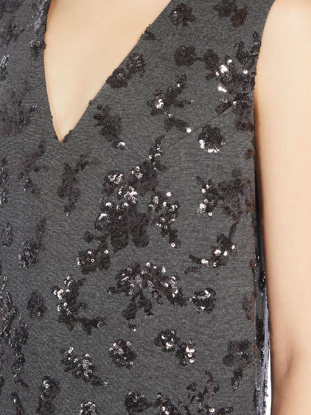 Weekend Abito In Jersey Milano Con Paillette