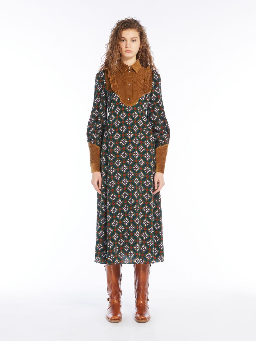 Weekend Abito Lungo In Crêpe Di Seta