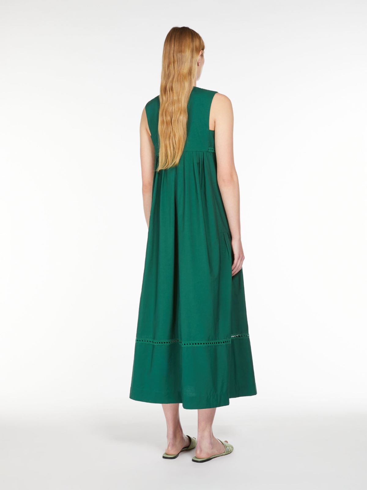 Weekend Abito Smanicato In Misto Cotone