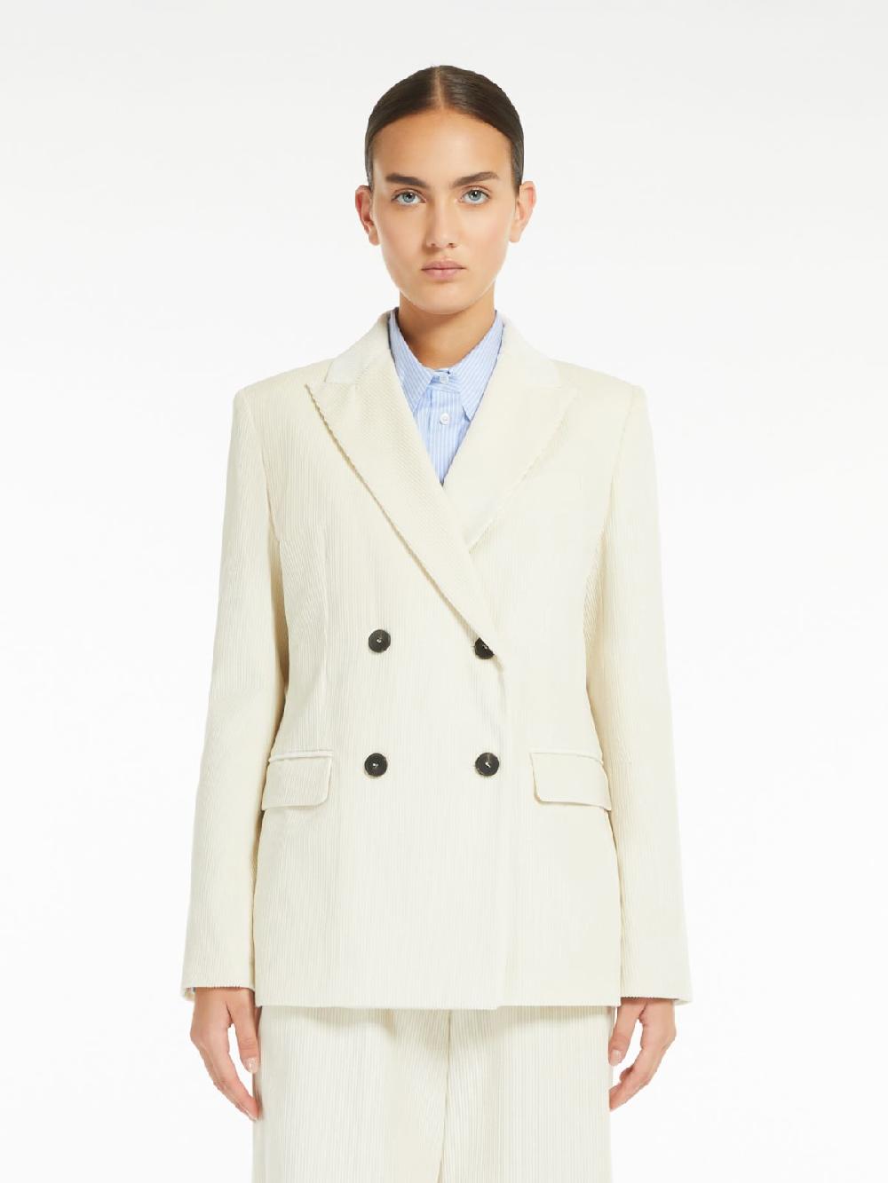 Weekend Blazer Doppiopetto In Velluto