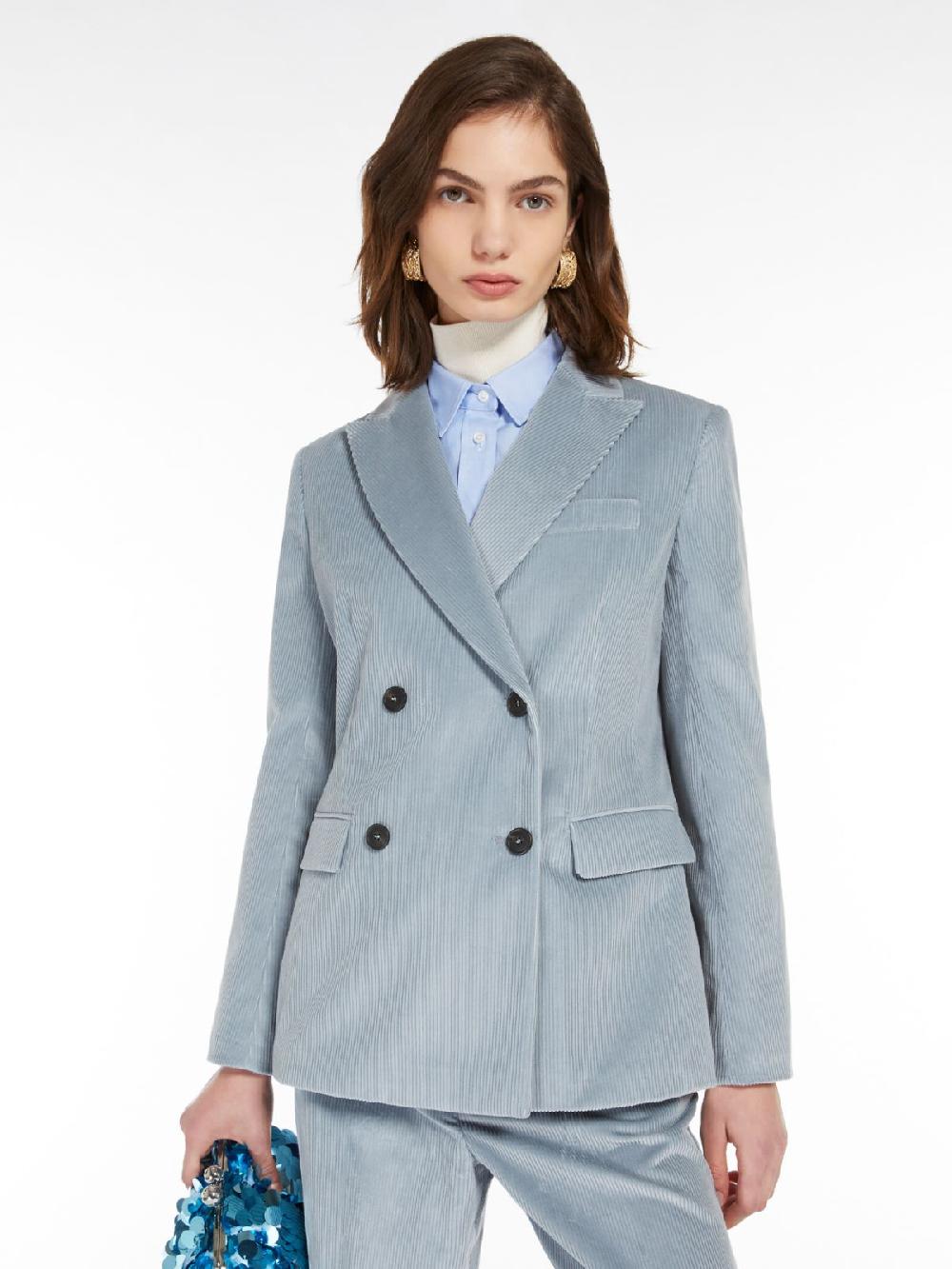 Weekend Blazer Doppiopetto In Velluto