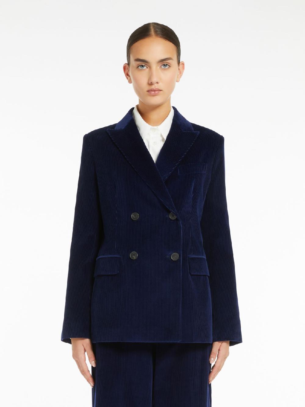 Weekend Blazer Doppiopetto In Velluto