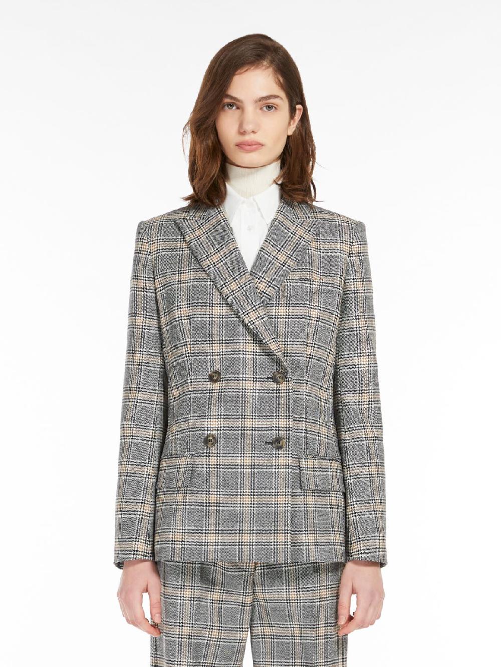 Weekend Blazer In Lana Disegnata