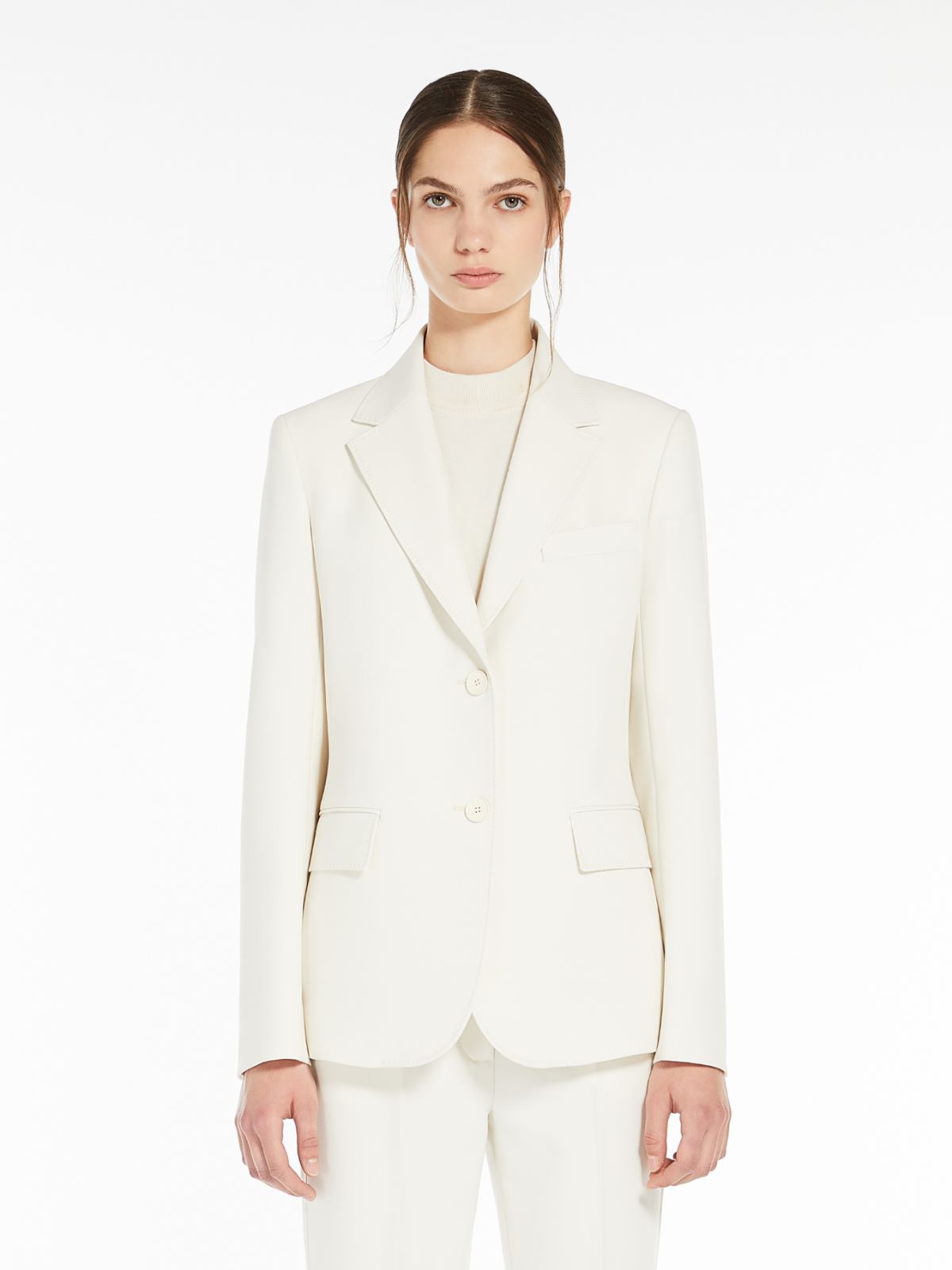 Weekend Blazer Monopetto In Tela Di Mista Lana