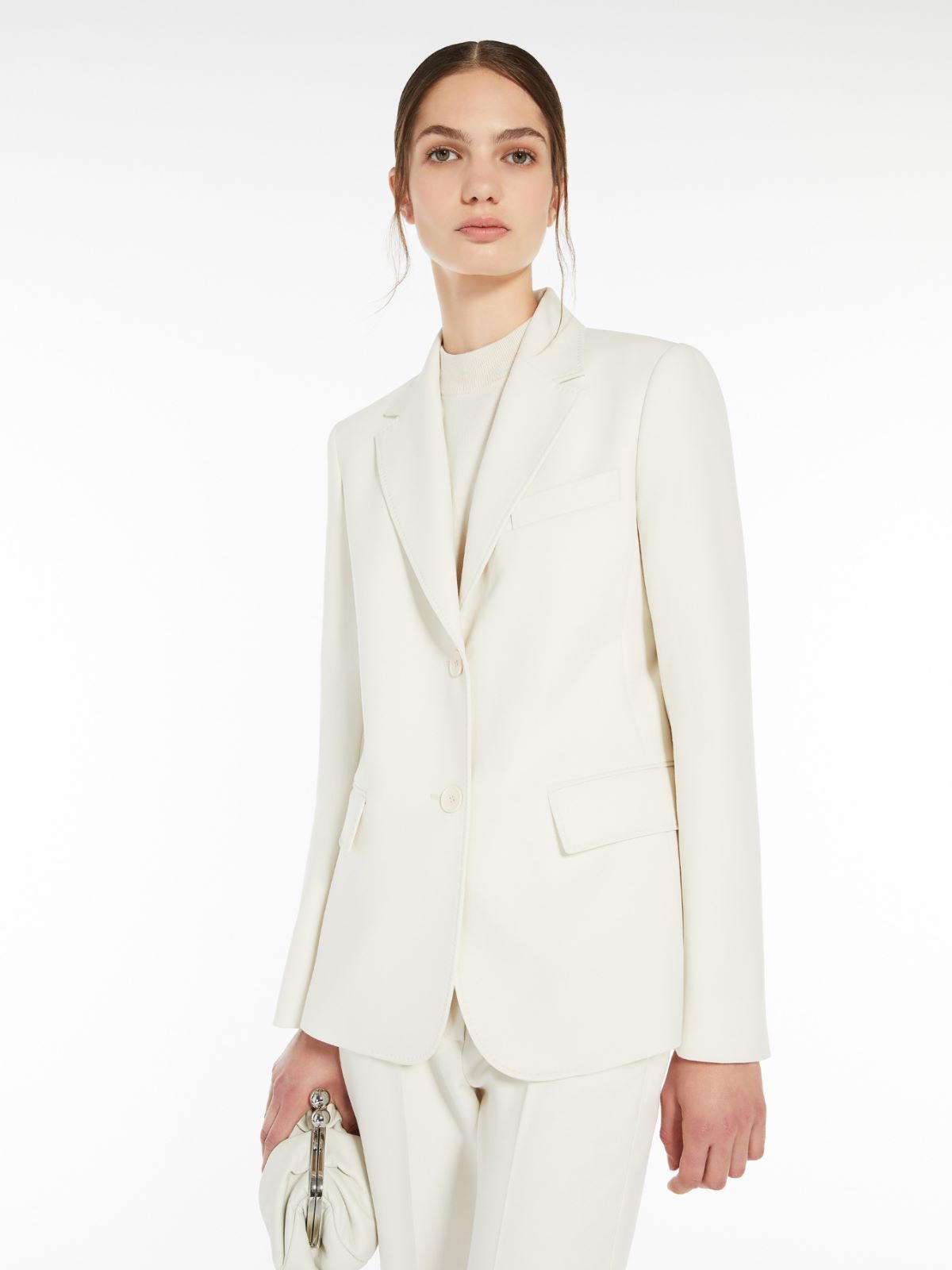 Weekend Blazer Monopetto In Tela Di Mista Lana