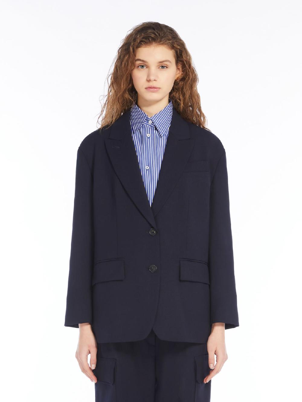 Weekend Blazer Over In Gabardina Mista Lana