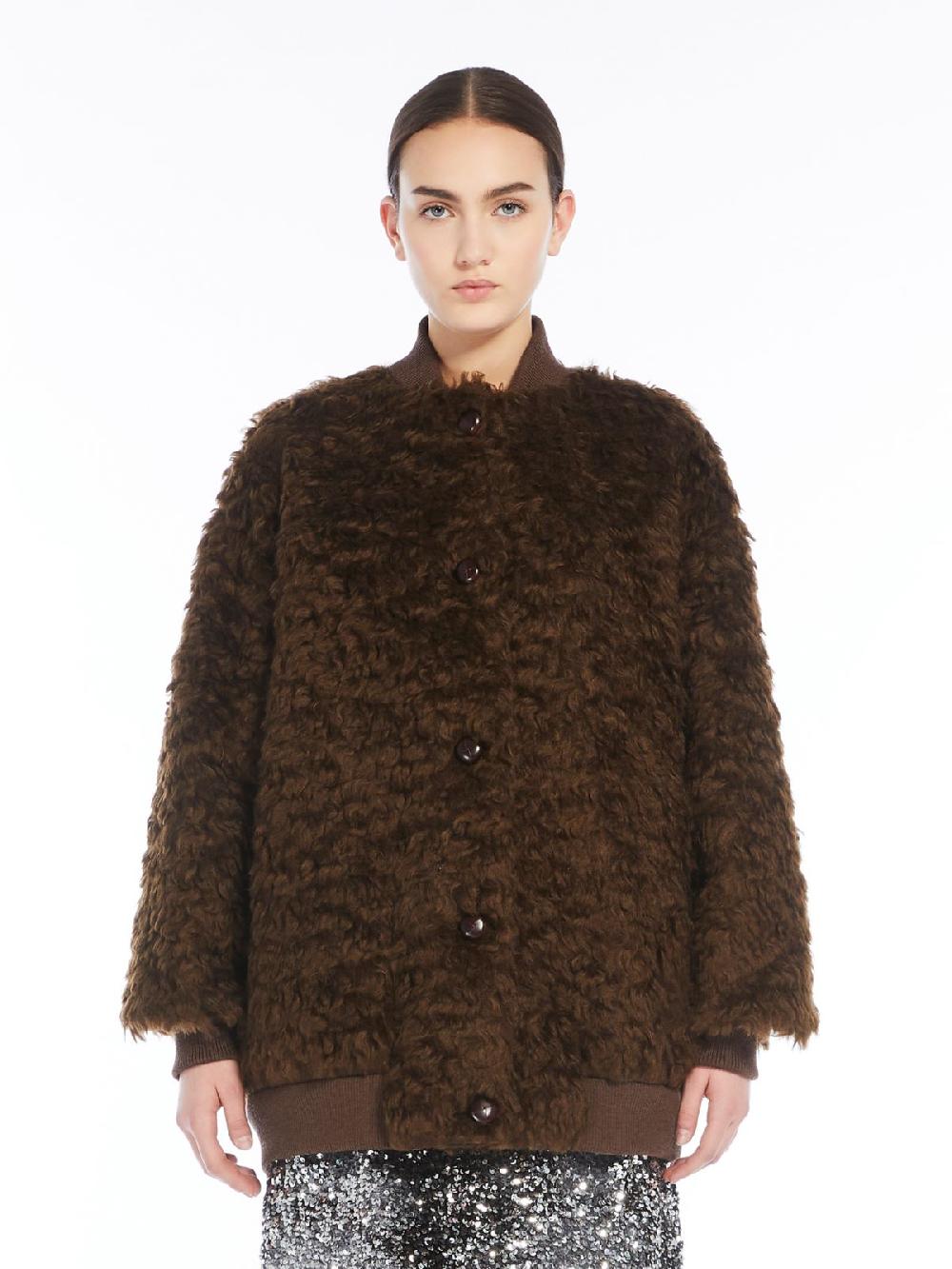 Weekend Bomber Corto In Tessuto Furry