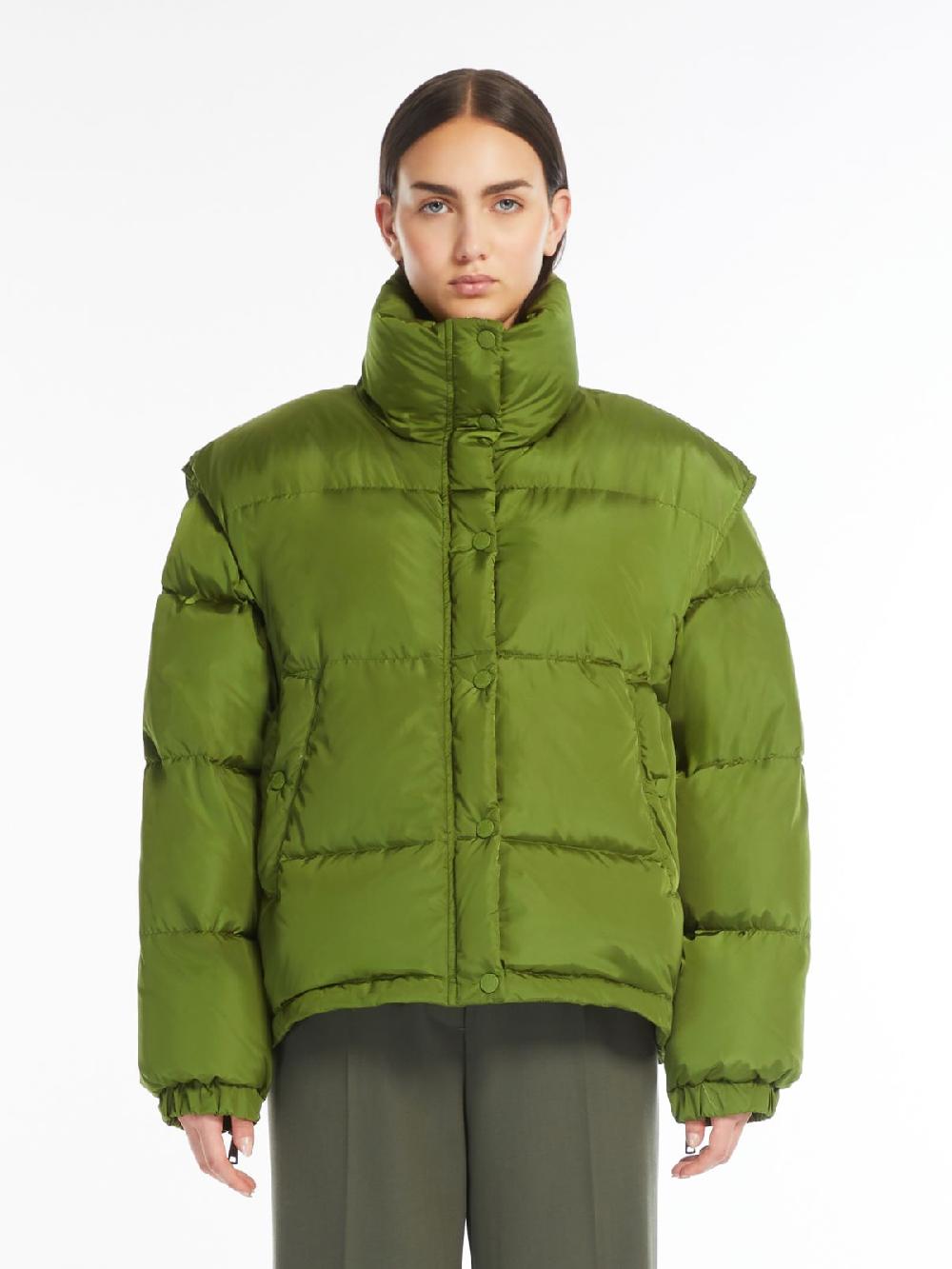 Weekend Bomber Crop In Taffetà Antigoccia