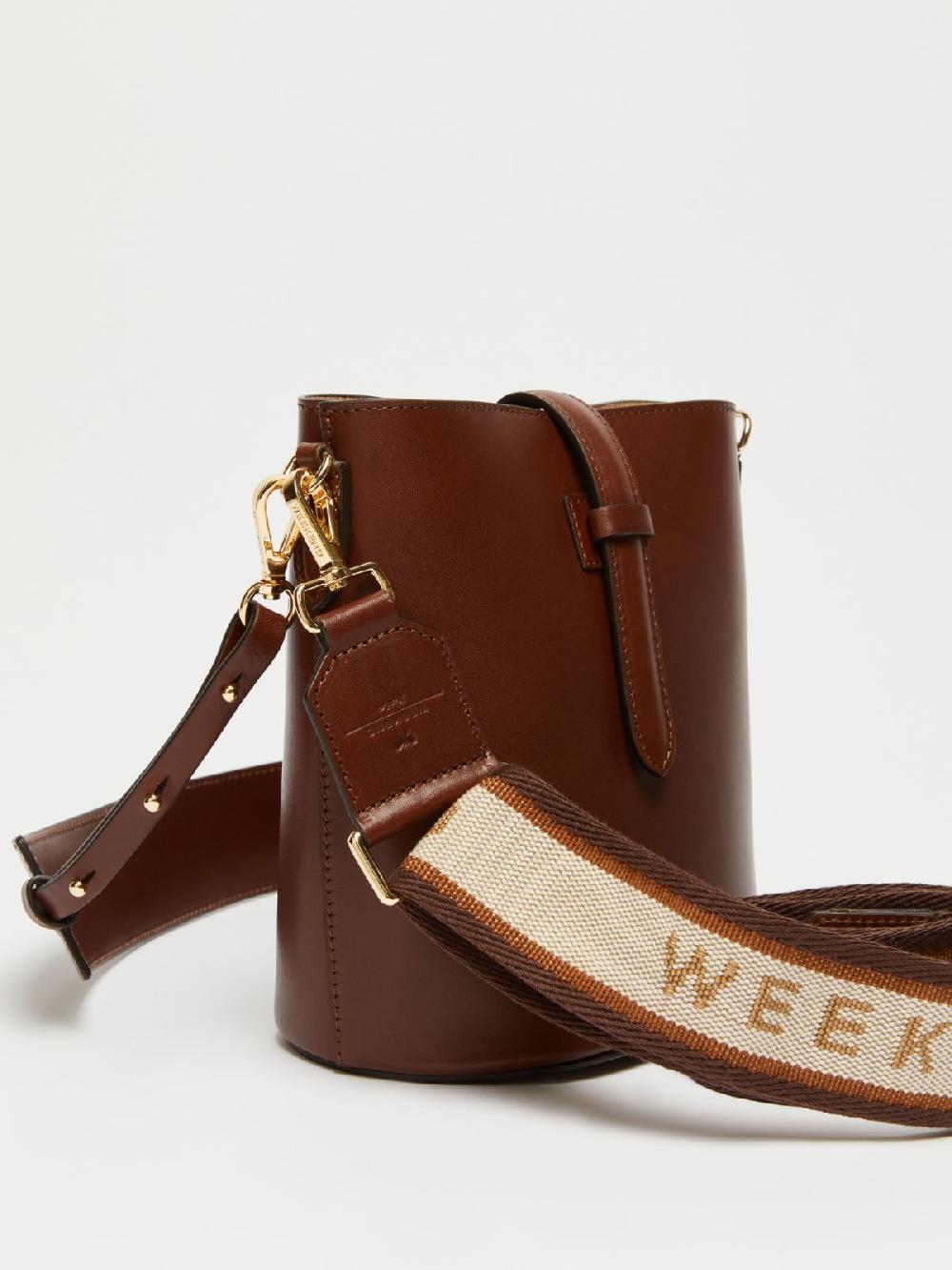 Weekend Borsa A Secchiello Piccola In Cuoio