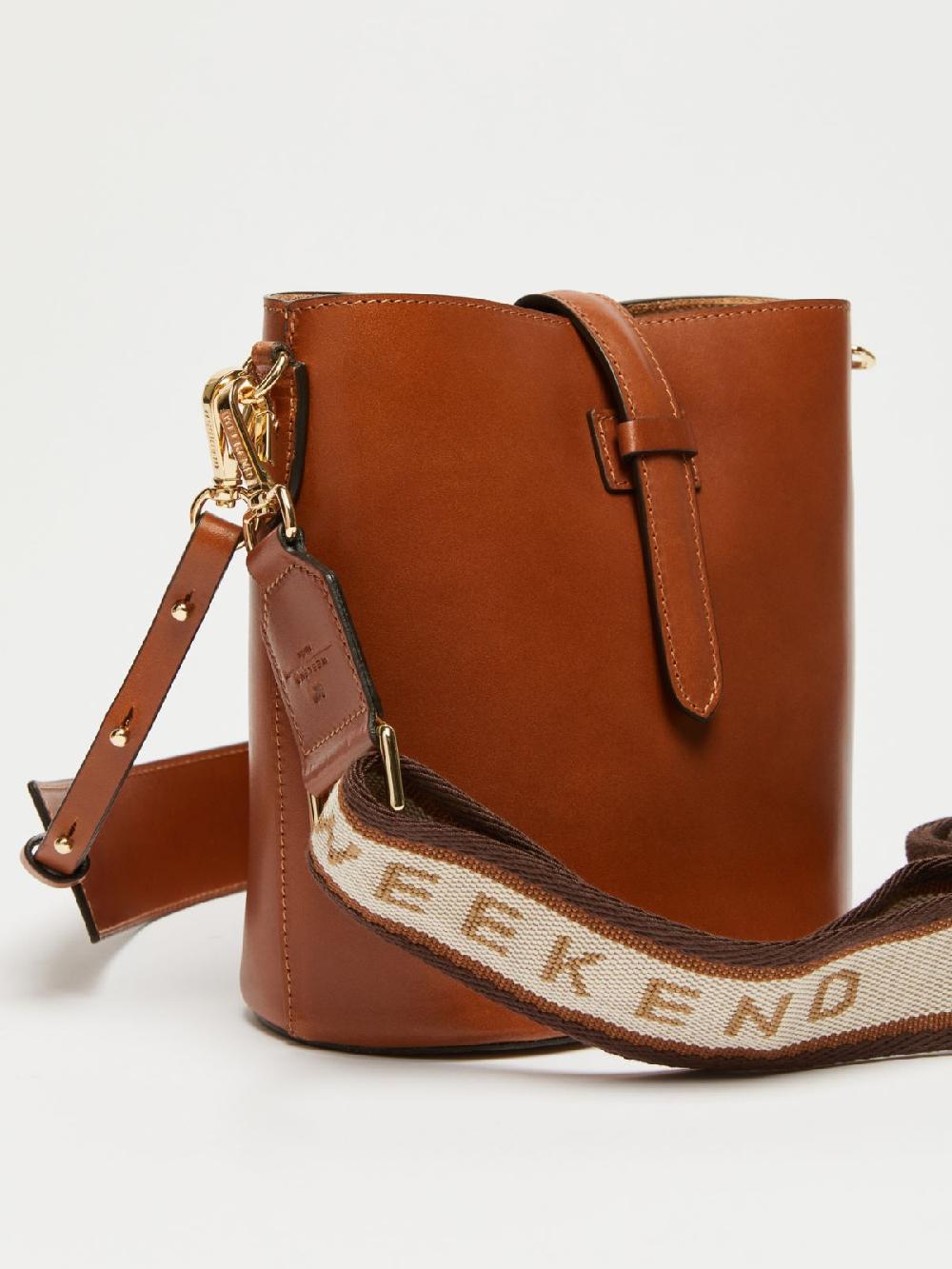 Weekend Borsa A Secchiello Piccola In Cuoio