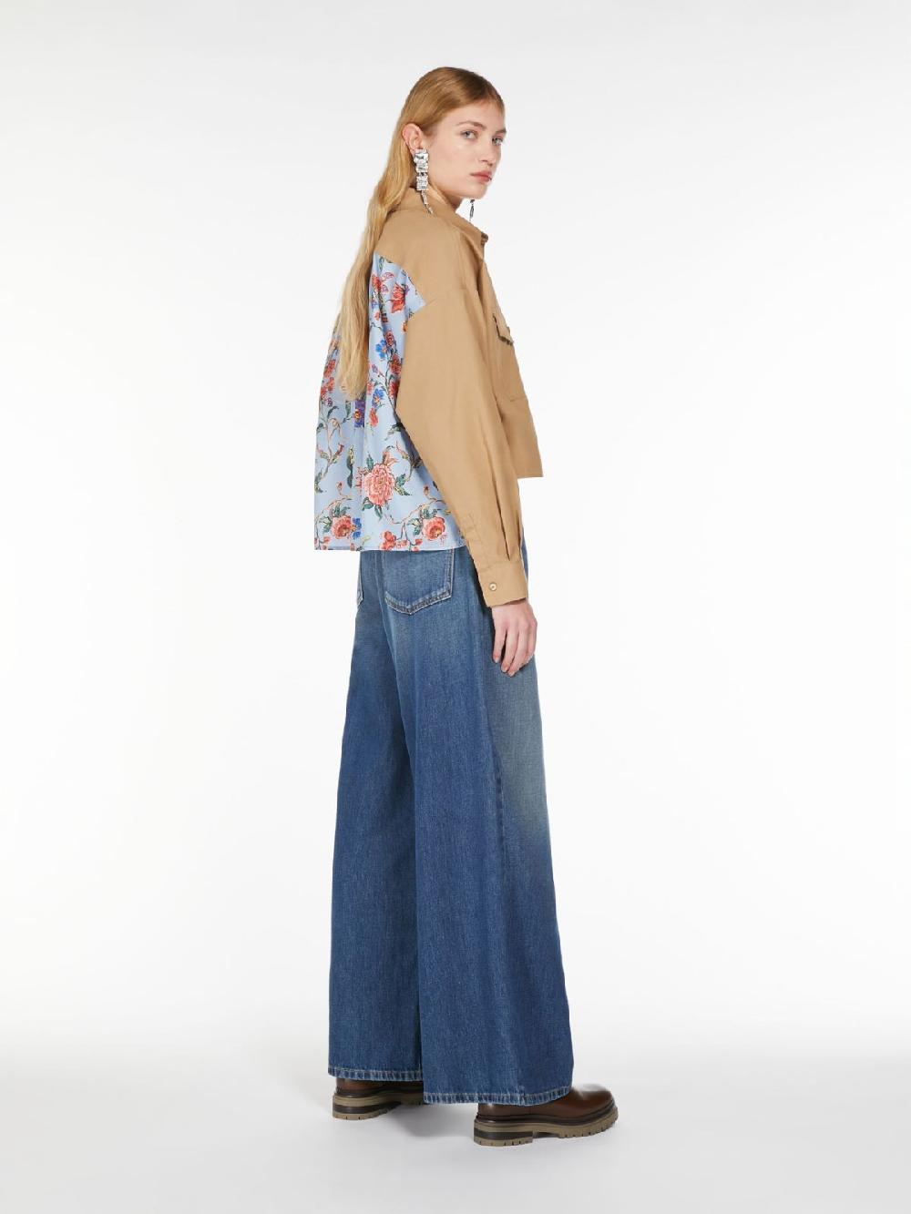 Weekend Camicia in cotone e twill stampato