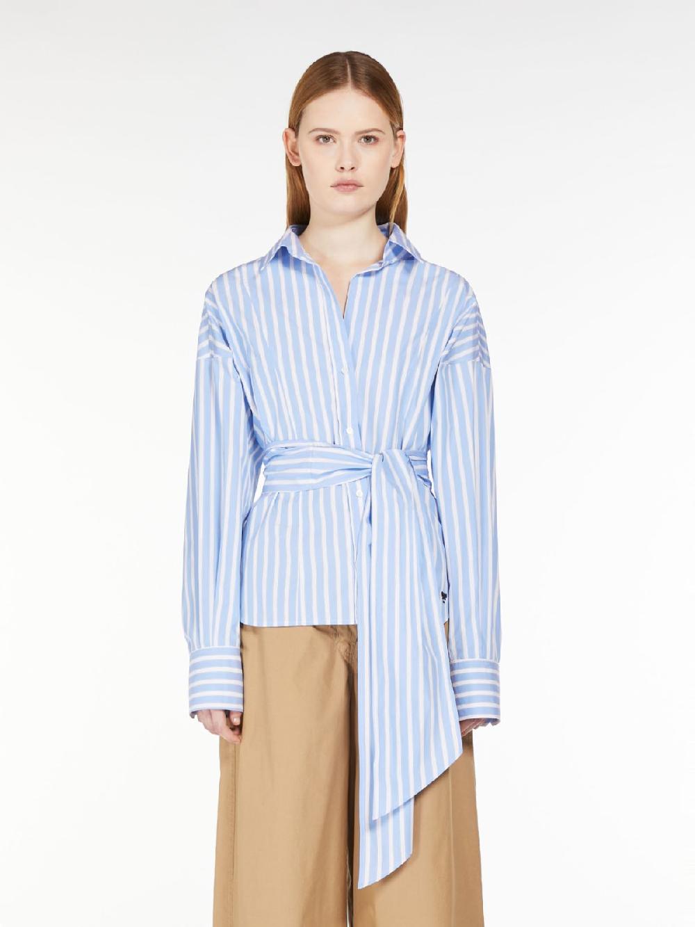 Weekend Camicia Incrociata In Popeline Di Cotone