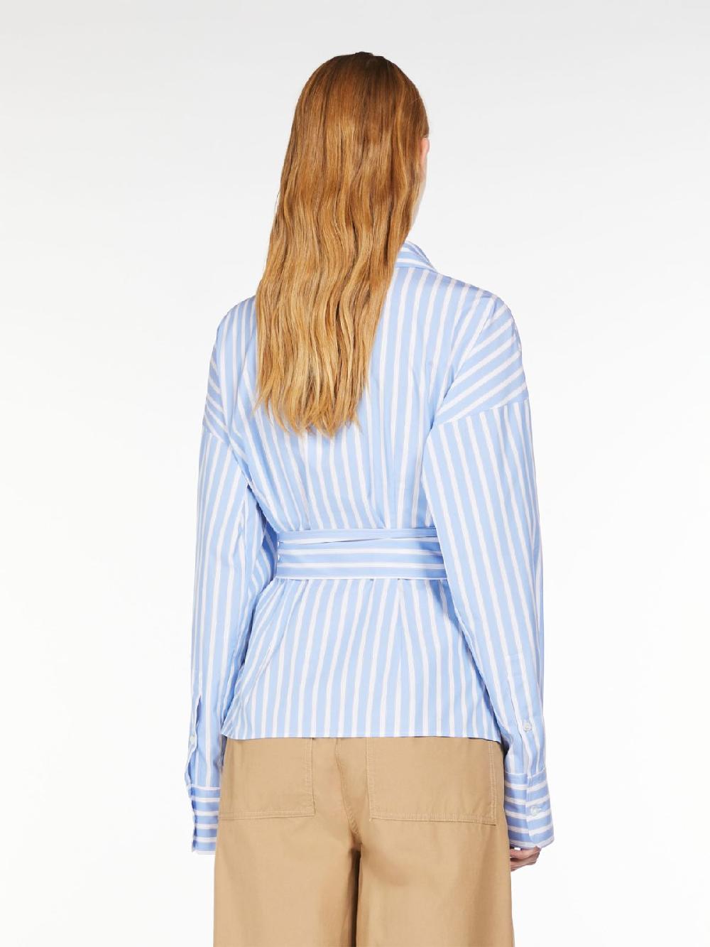 Weekend Camicia Incrociata In Popeline Di Cotone