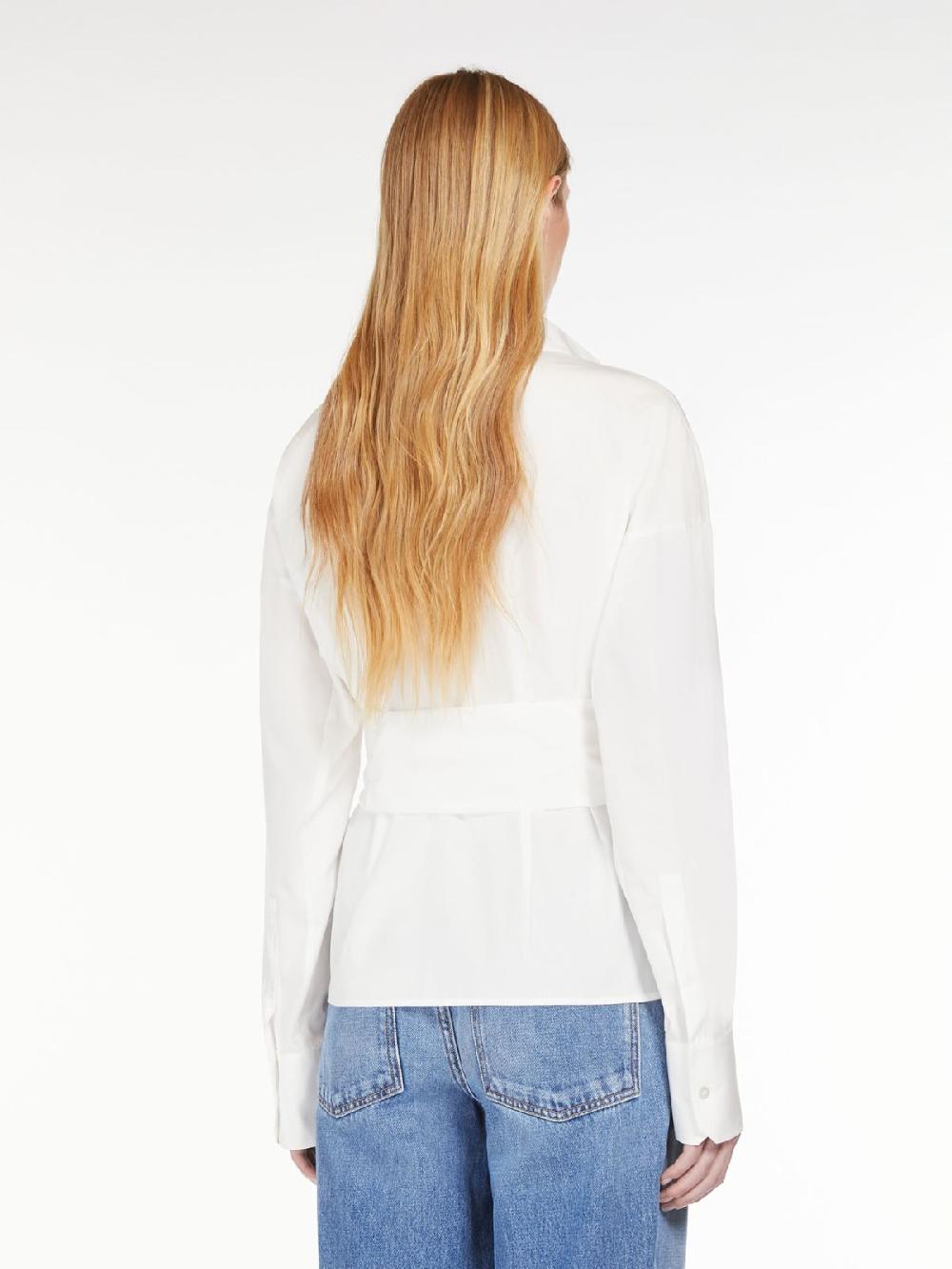 Weekend Camicia Incrociata In Popeline Di Cotone