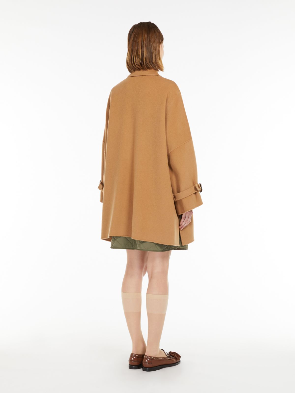 Weekend Cappotto Ampio In Double Di Mista Lana