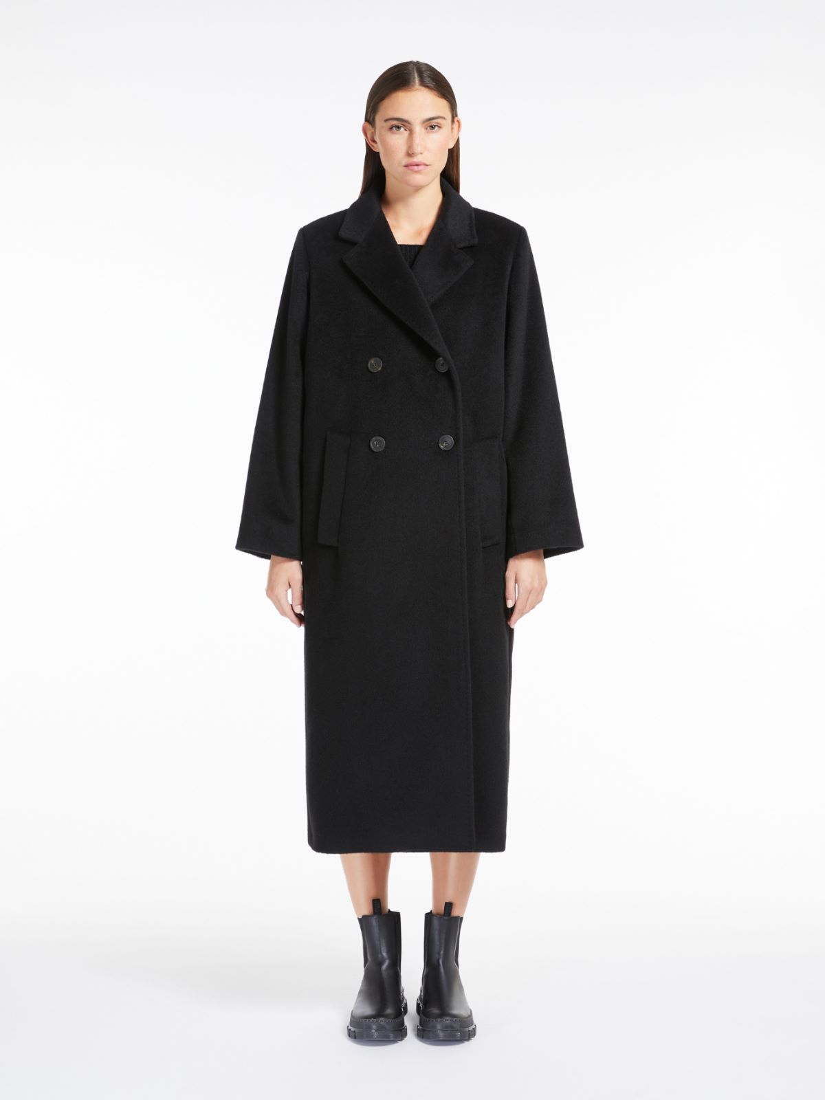 Weekend Cappotto Doppiopetto In Lana E Alpaca