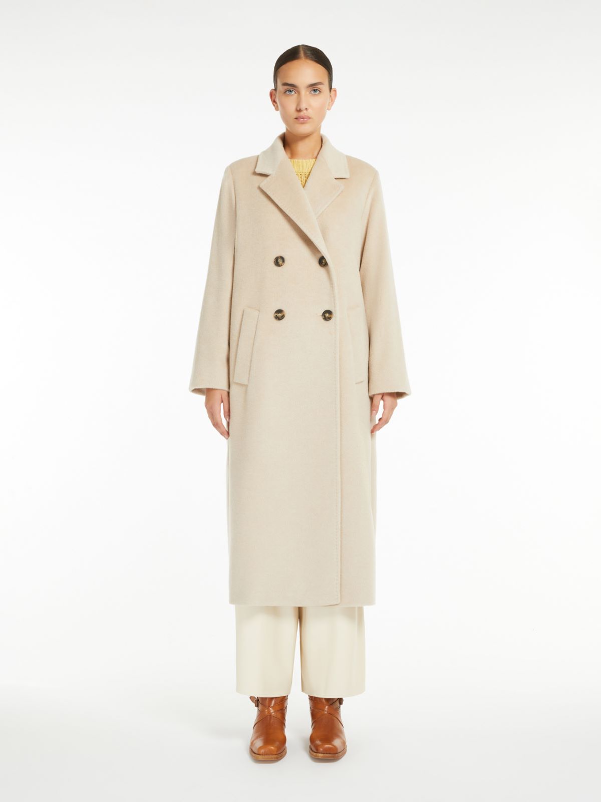 Weekend Cappotto Doppiopetto In Lana E Alpaca