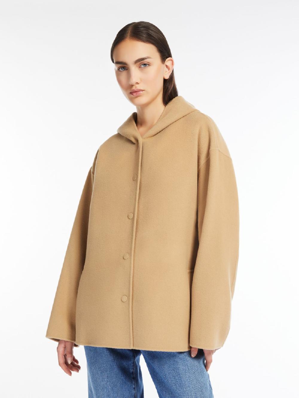 Weekend Cappotto In Lana Con Cappuccio