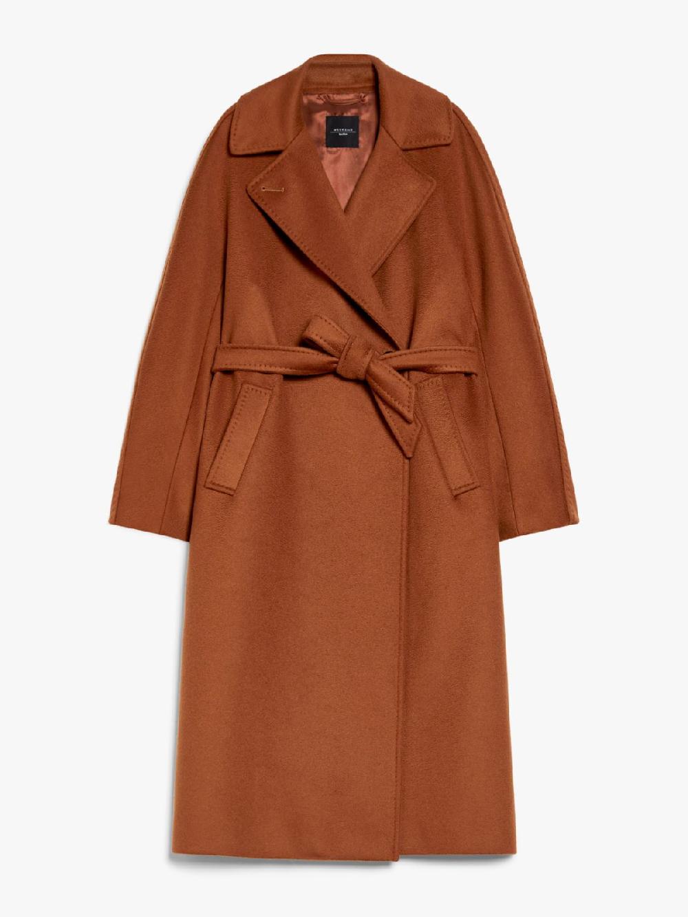 Weekend Cappotto In Lana Con Cintura