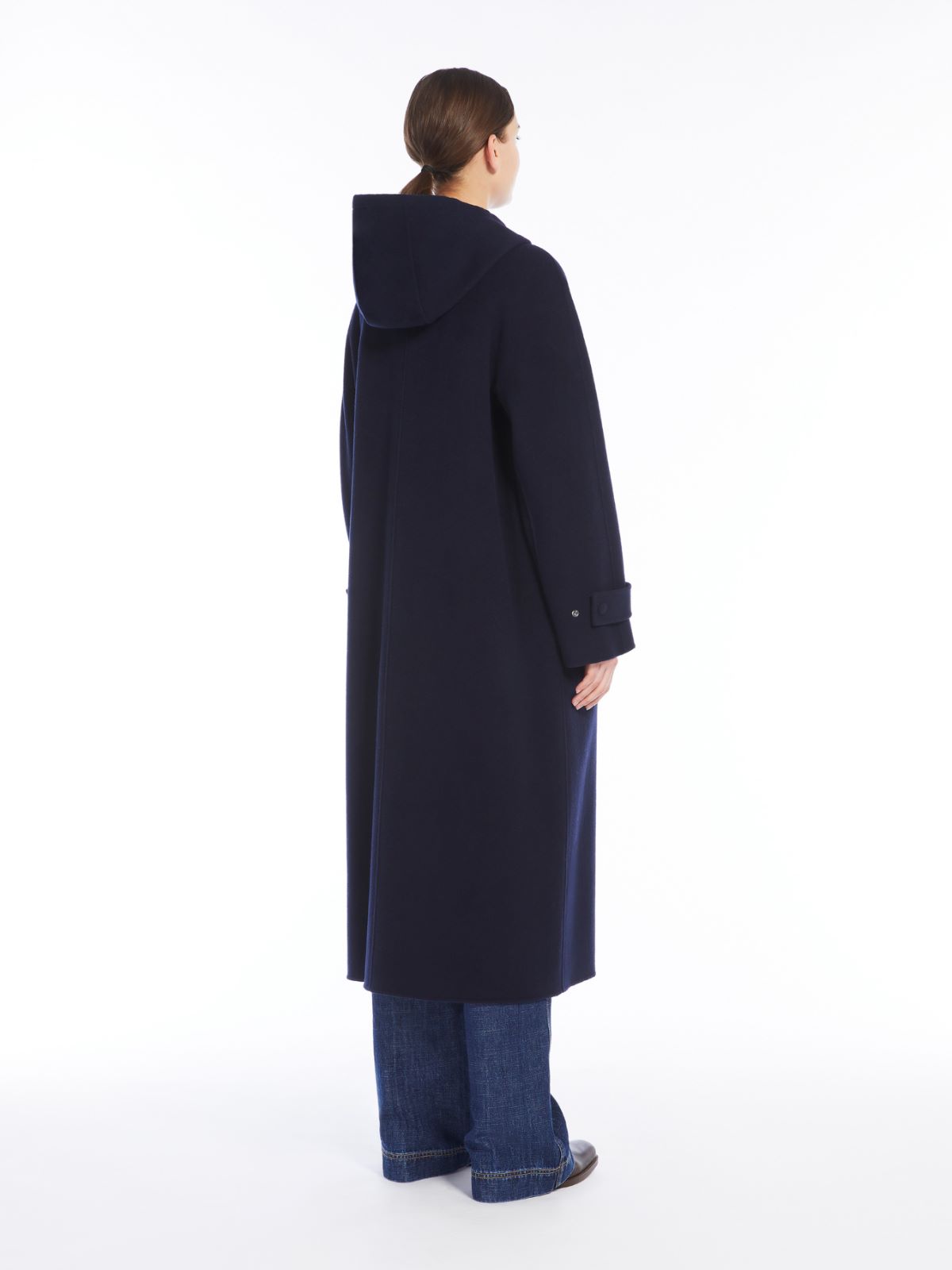 Weekend Cappotto Lungo In Drap Di Lana