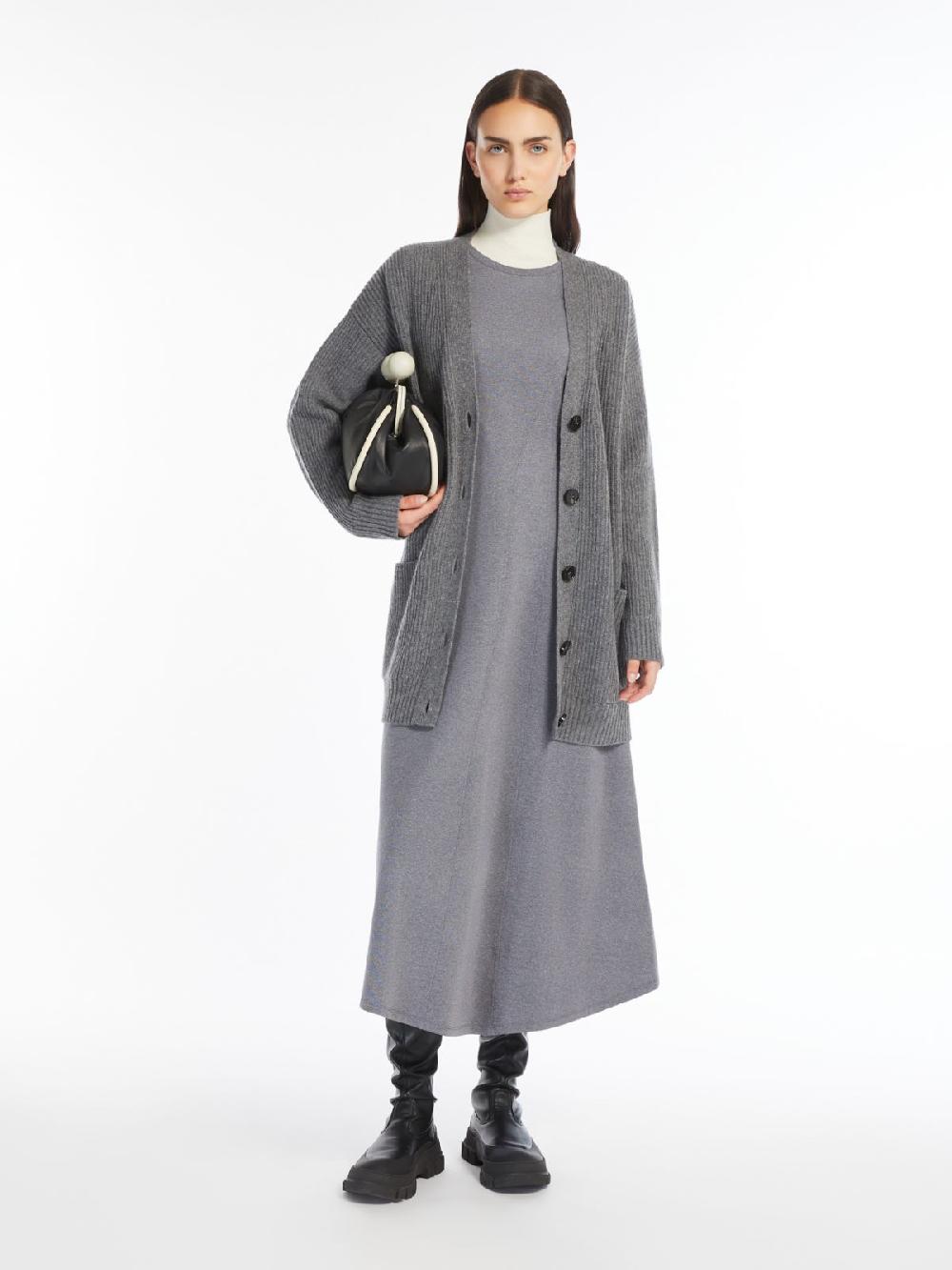 Weekend Cardigan over in lana viscosa e cachemire