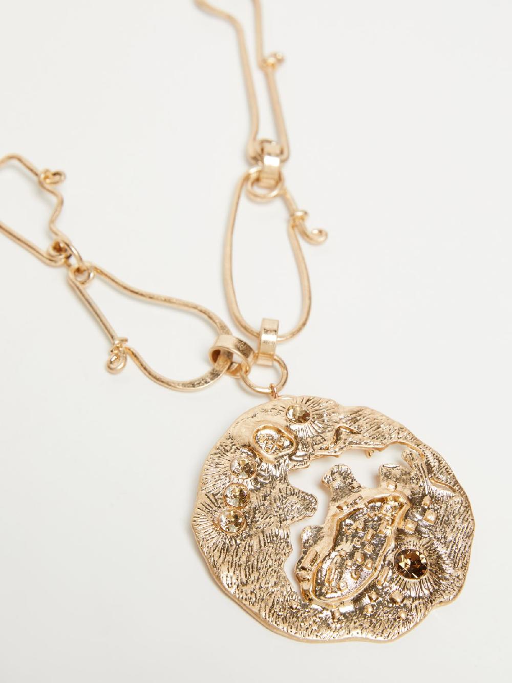 Weekend Collana In Metallo Con Spilla