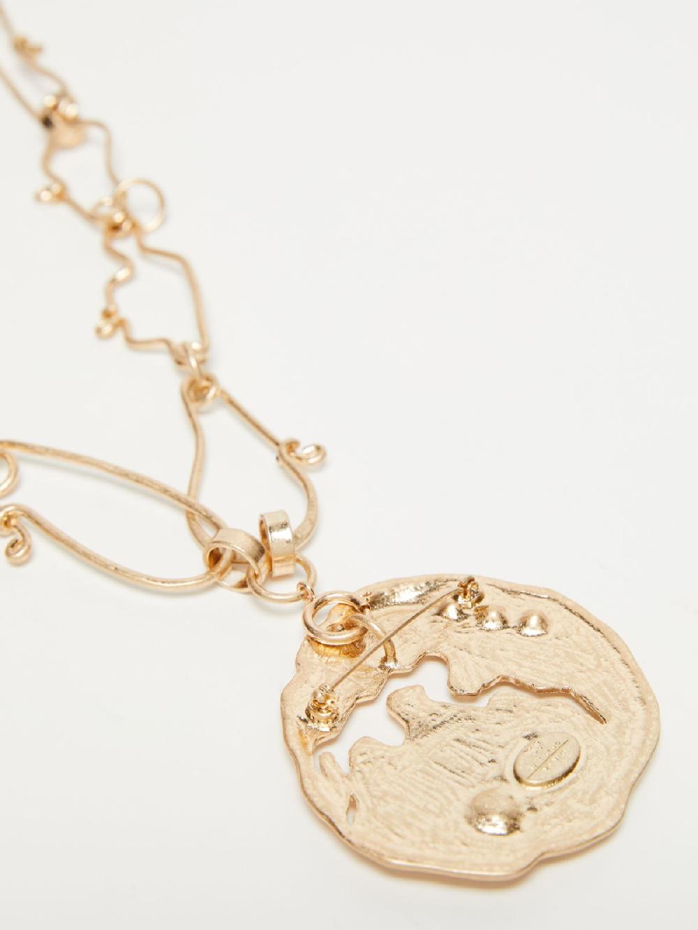 Weekend Collana In Metallo Con Spilla