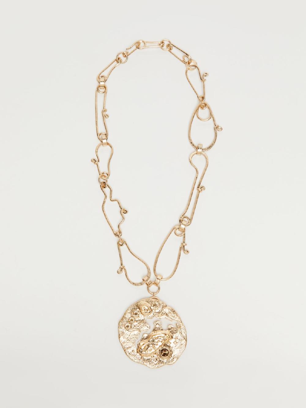 Weekend Collana in metallo con spilla