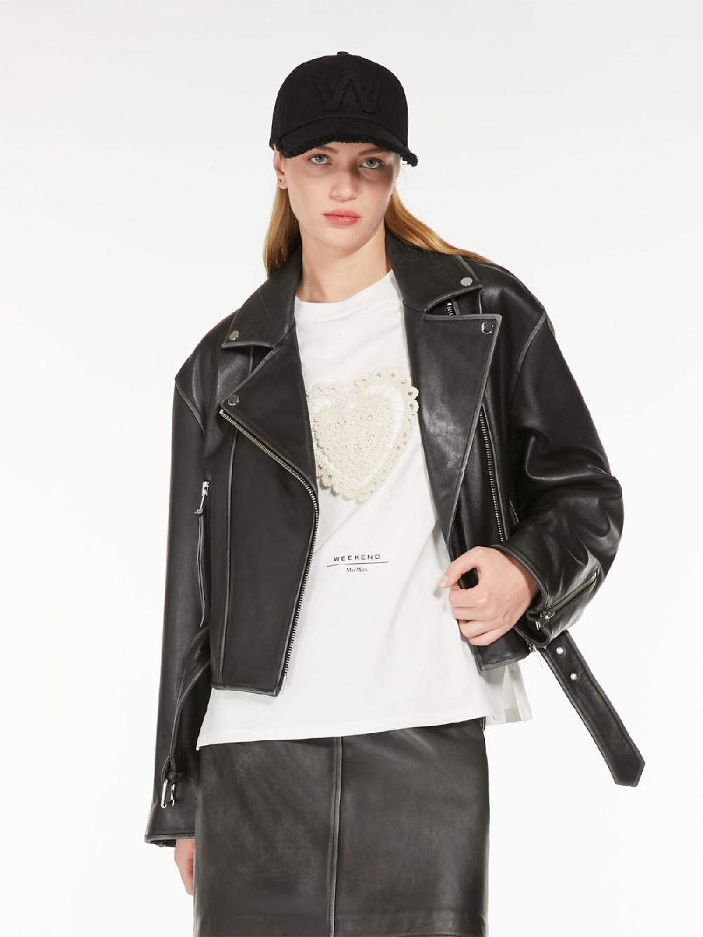 Weekend Giacca Biker In Pelle