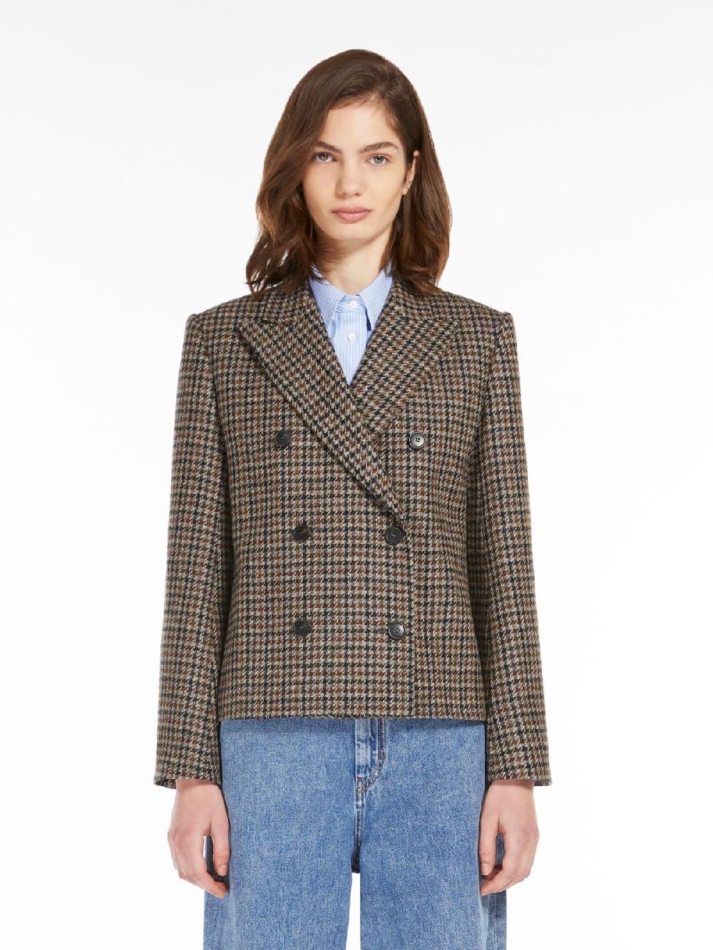 Weekend Giacca Crop In Mista Lana