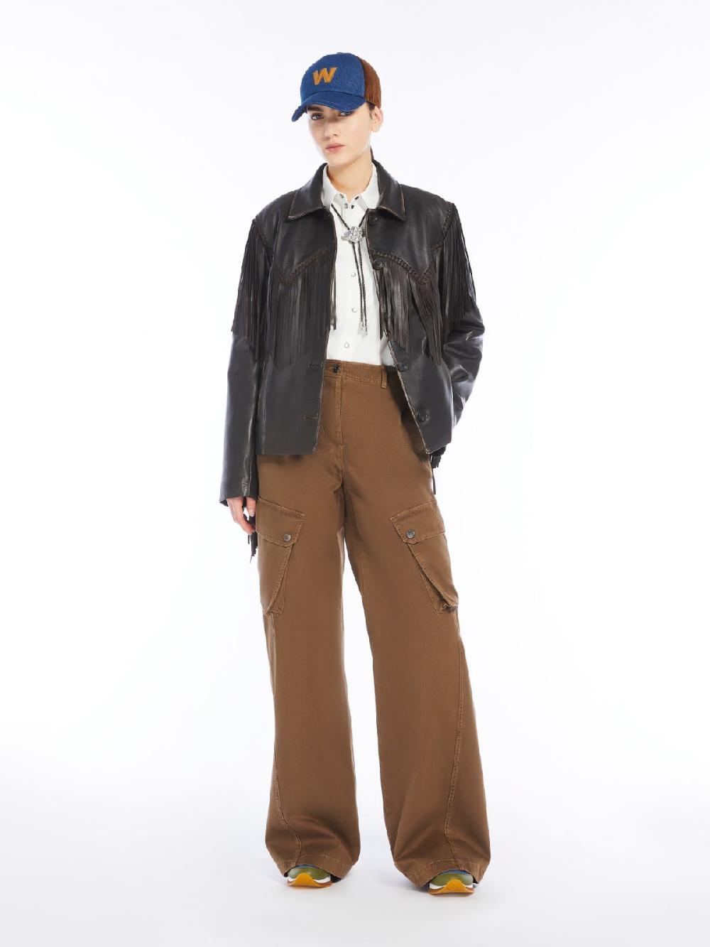 Weekend Giacca in nappa con frange