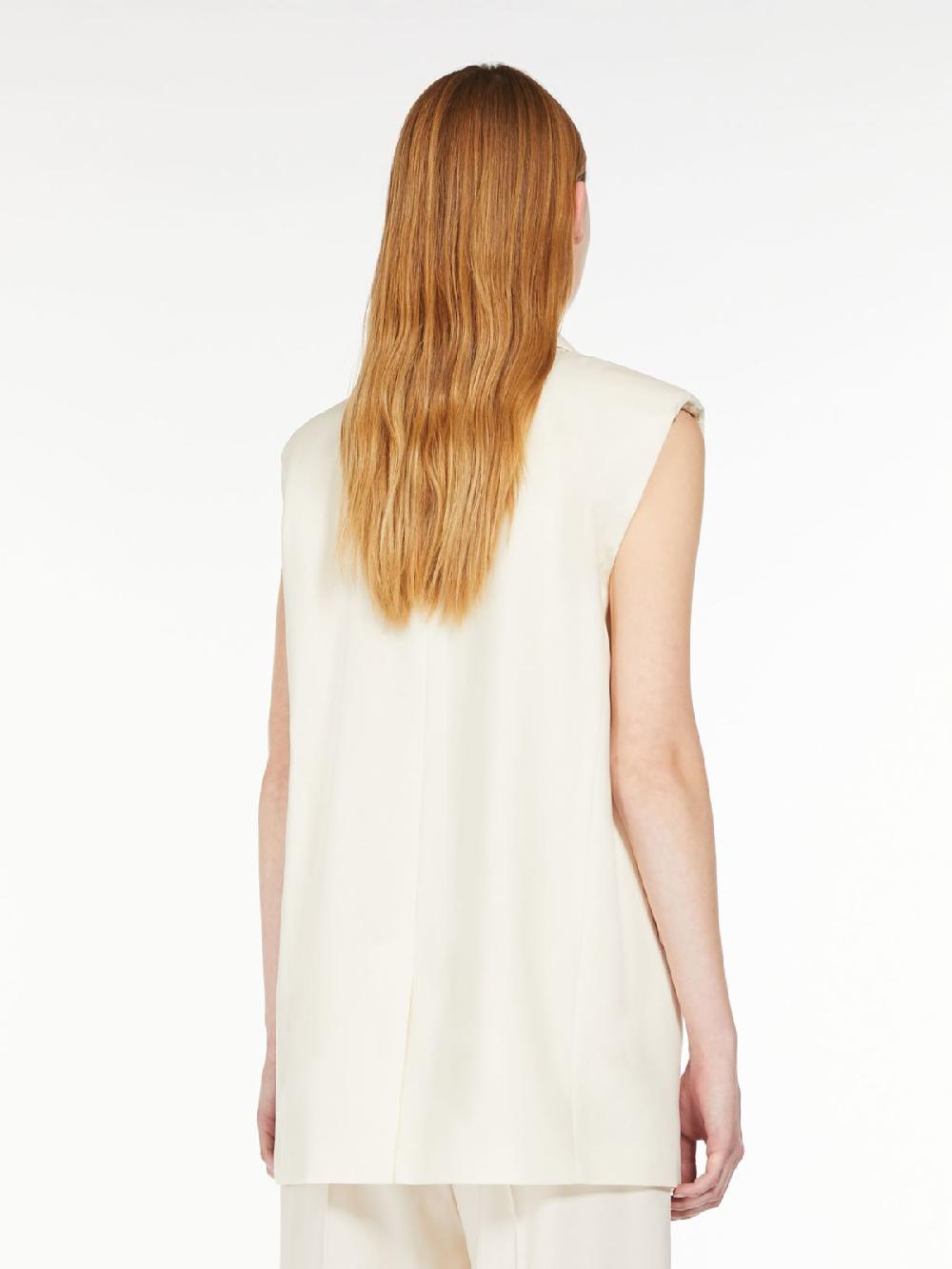 Weekend Gilet In Tela Di Lana Stretch