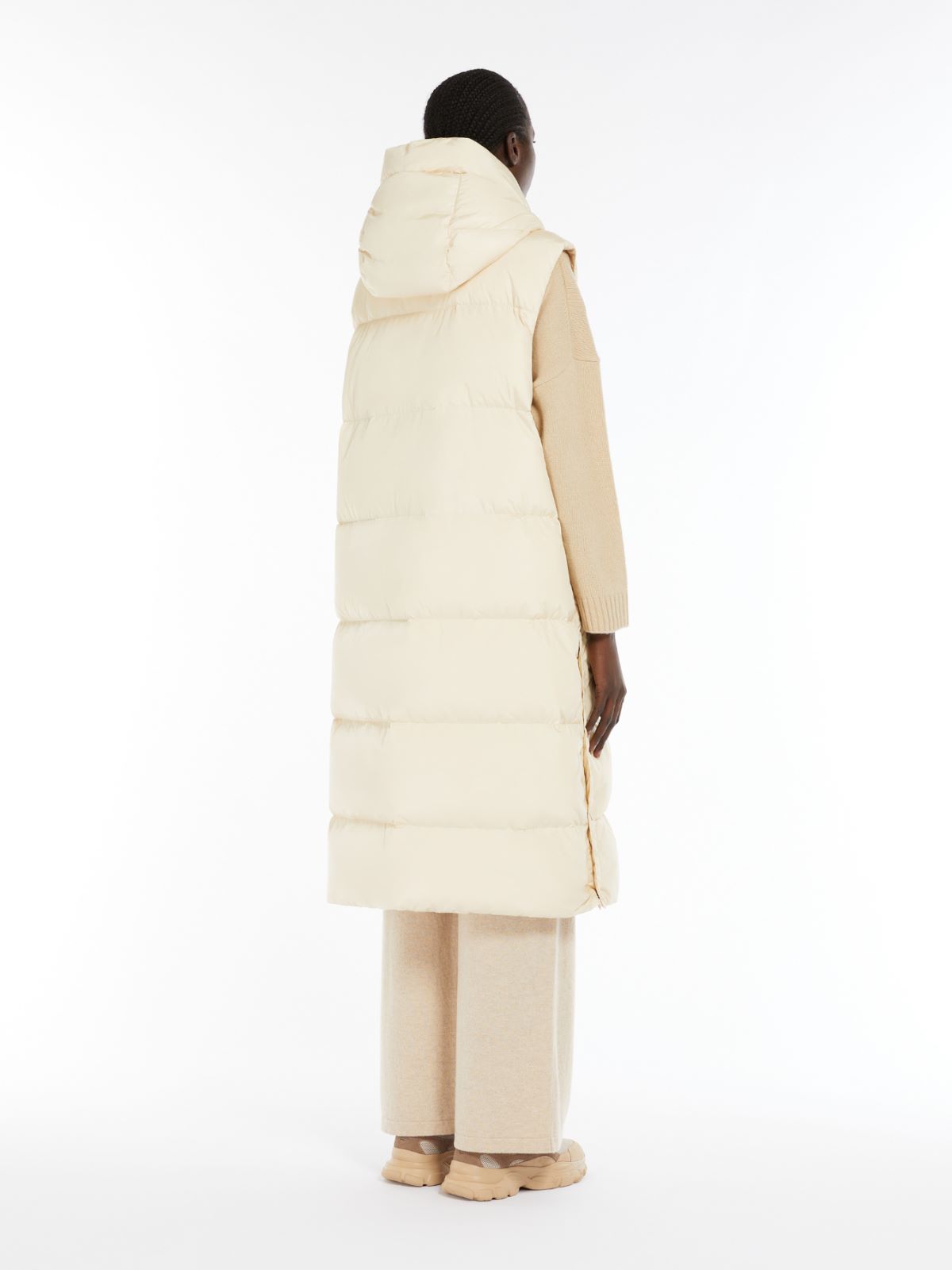 Weekend Gilet Lungo In Taffetà Antigoccia