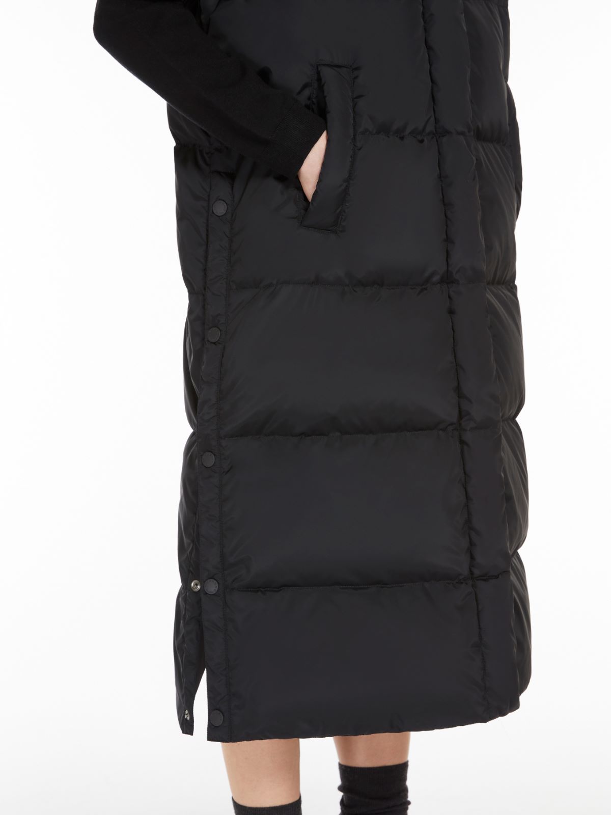 Weekend Gilet Lungo In Taffetà Antigoccia