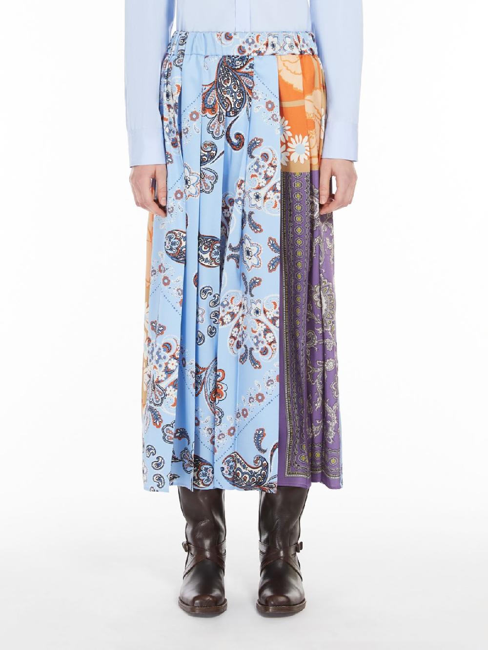 Weekend Gonna A Pieghe In Twill Stampato