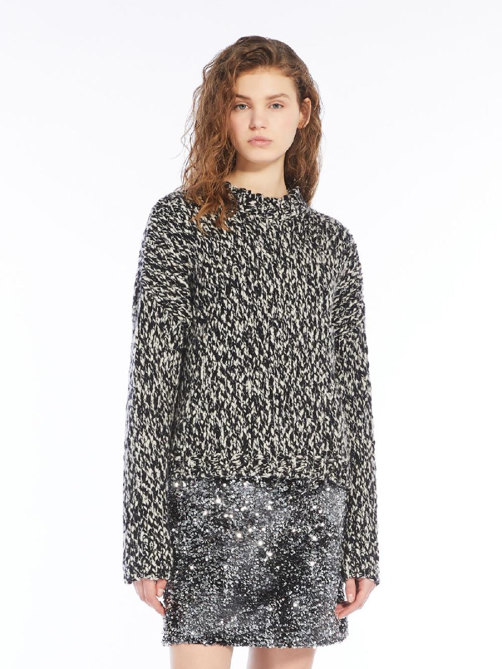 Weekend Maglia Girocollo In Mista Lana Chiné